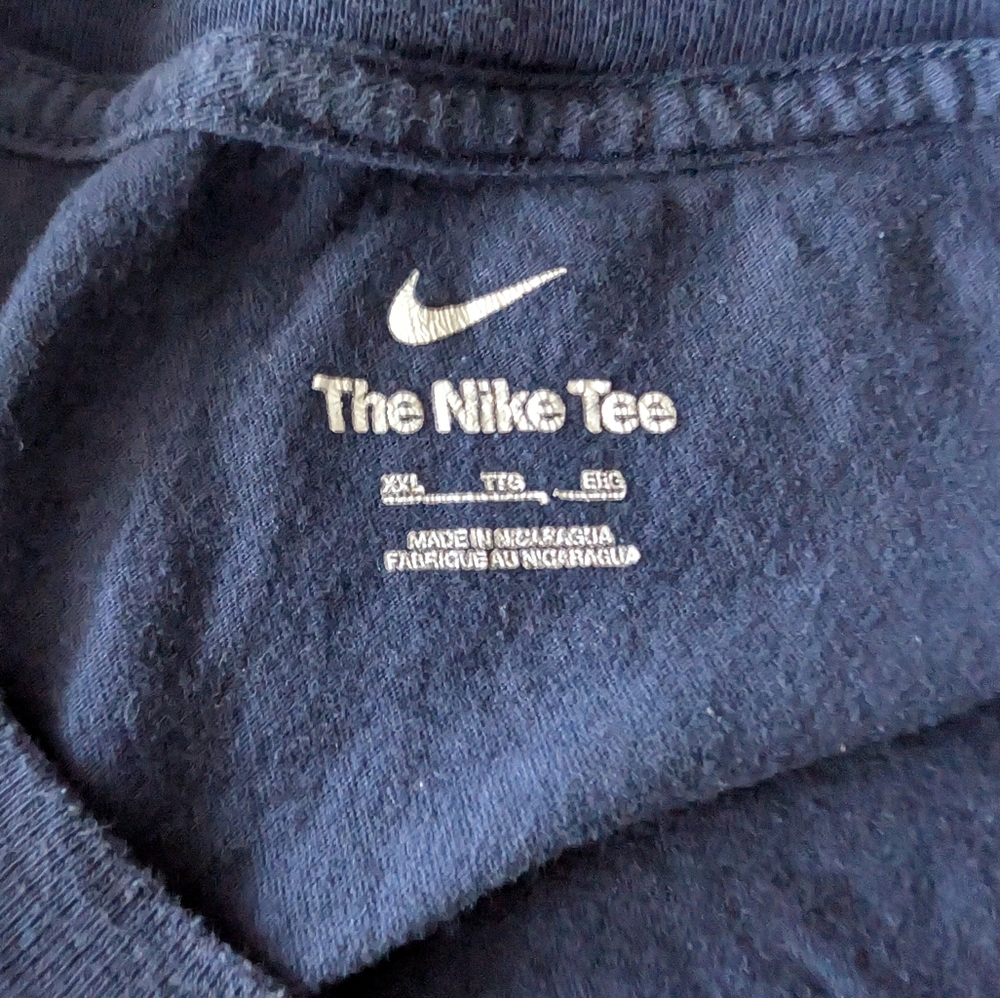 Nike Men's Sportswear Just Do It Swoosh T-Shirt Midnight Navy XXL 100% Cotton image 7